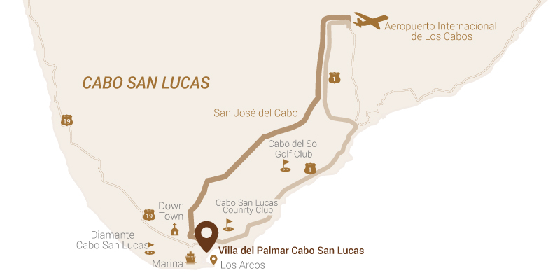 Villa del Palmar Cabo Map
